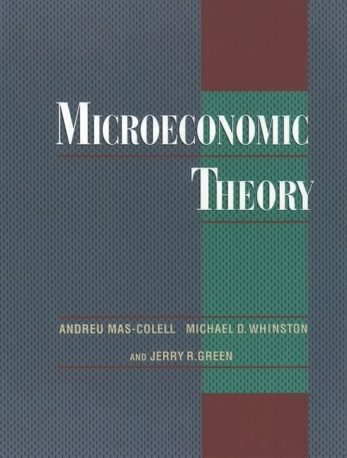 Microeconomic Theory ミクロ経済　洋書 Microeconomic Theory, (Hardcover) - Walmart.com