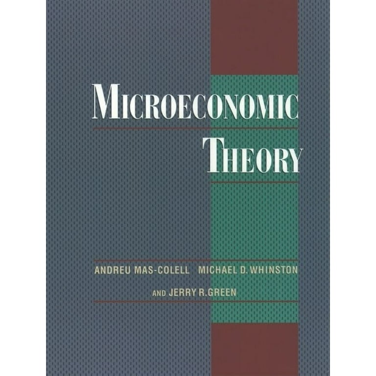 洋書 Microeconomic Theory Microeconomic Theory, (Hardcover) - Walmart.com