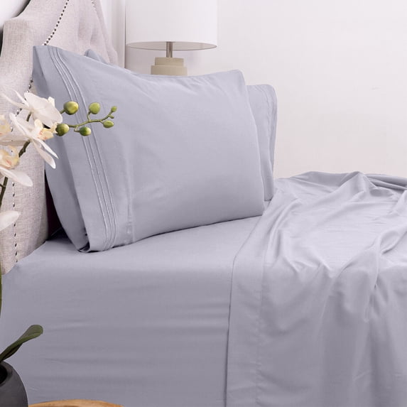 Microfiber 1800 Count 4 Piece Bed Sheet Set Soft Deep Pocket