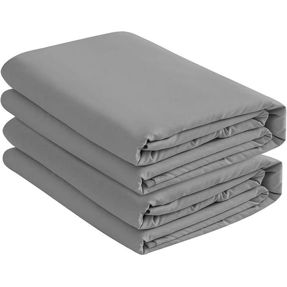 Microfiber 2 Gray Queen Fitted Bottom Bed Sheets (2-Pack) 1800 Ultra Soft, Breathable, Wrinkle, Fade Resistant - Hypoallergenic, 15" Deep Pocket, 60" x 80", Fits Queen Size beds (Queen, Gray)