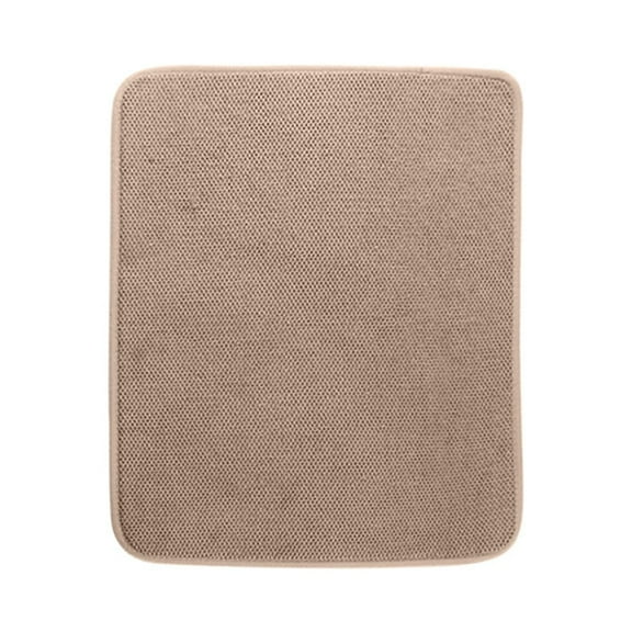Microfiber Absorbent Placemat for Kitchen, Durable Microfiber Water Absorption Table Mat, Quick-Drying and Non-Slip for Pans Pots and Bowl Drying, 1Pc, Available in Multicolor(Khaki,15.7x11.8")