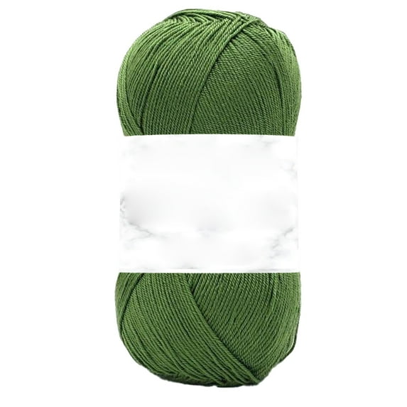 Microfiber Acrylic Yarn, 100% Acrylic Fingering Weight Yarn, Super Fine Yarn for Crocheting, Knitting, Toys, Garments, Blankets, Amigurumi, 100g 382yds, Green