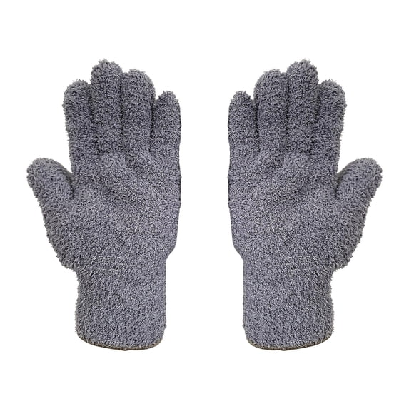 Microfiber Auto Dusting Cleaning Gloves,1 Pairs Reusable Household Dishwashing Cleaning Rubber Gloves,Microfiber Dusting Gloves,Dusting Cleaning Glove for Plants, Blinds,Non-Slip Kitchen Glove