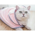 thumbnail image 1 of Microfiber Bath Gown for Small Dog and Cat Bath Robe Towel, Quick Drying, Microfiber Towel, Pink, Small, 1 of 4