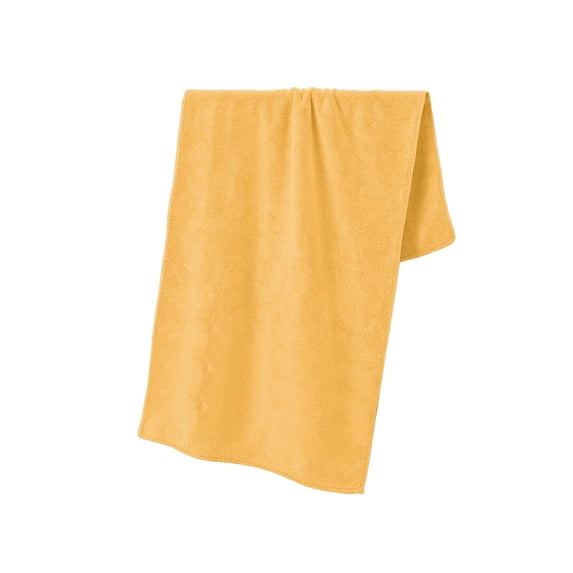 Microfiber Bath Hand Towels, Cosmug Soft Absorbent Towels, Daily Use Quick Dry Towels, for Bathroom Shower, Gym Workout and Travel Carry, 35 x 75 CM, Yellow