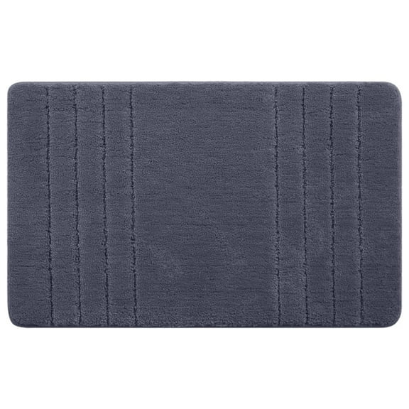 Microfiber Bath Mat Luxurious Plush Texture, Superior Water Absorbent Quick Dry, Non Slip Stable Grip Backing, Machine Washable Shed Free Durable Bathroom Shower Tub Mat