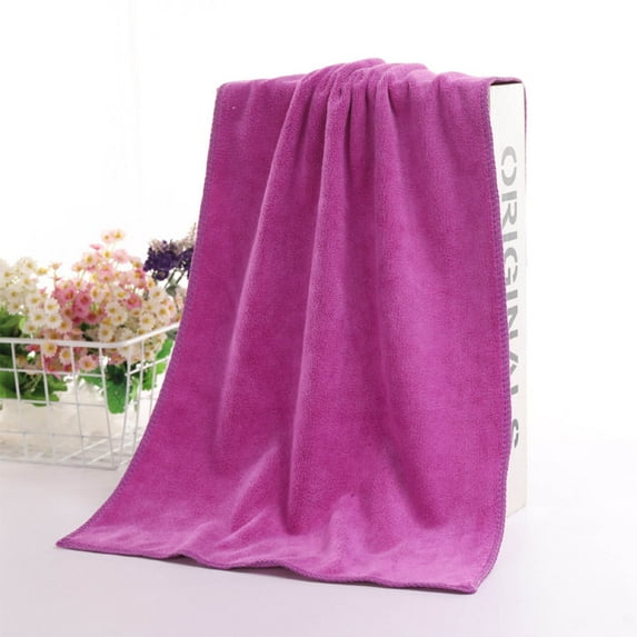 Microfiber Bath Towel Set | 2-Pack Ultra Absorbent Quick Dry Lightweight Soft Superfine Fiber | Multipurpose for Shower Gym Travel Camping | 29.5x13.8in | Washable Reusable