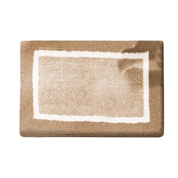 Microfiber Bathroom Floor Mat, Soft Plush Absorbent Bath Rug With Non Slip Backing, Machine Washable Shower Carpet For Tub Side Vanity Sink Area And Comfortable Daily Indoor Use