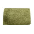 thumbnail image 1 of Microfiber Bathroom Rug 23.6x15.7", Extra Soft Shaggy Bathroom Mat, Non-Slip Water Absorbent Washable Bath Rug, Army Green, 1 of 2