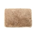 thumbnail image 1 of Microfiber Bathroom Rug 23.6x15.7", Extra Soft Shaggy Bathroom Mat, Non-Slip Water Absorbent Washable Bath Rug, Khaki, 1 of 2
