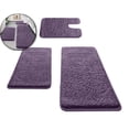 thumbnail image 1 of Microfiber Bathroom Rugs and Mats Sets 3 Pieces Extra Thick Bath Mat Absorbent Soft Shaggy Washable Quick Dry Rug for Bath Room Floor Restroom, 1 of 4