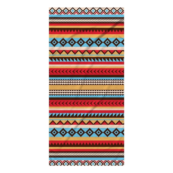 Microfiber Beach Towel 27x59 Inch Lightweight Sandproof - Super Fast Dry Quick Dry Sand-Free Towel for Swimming Pool, Travel, Camping (B)