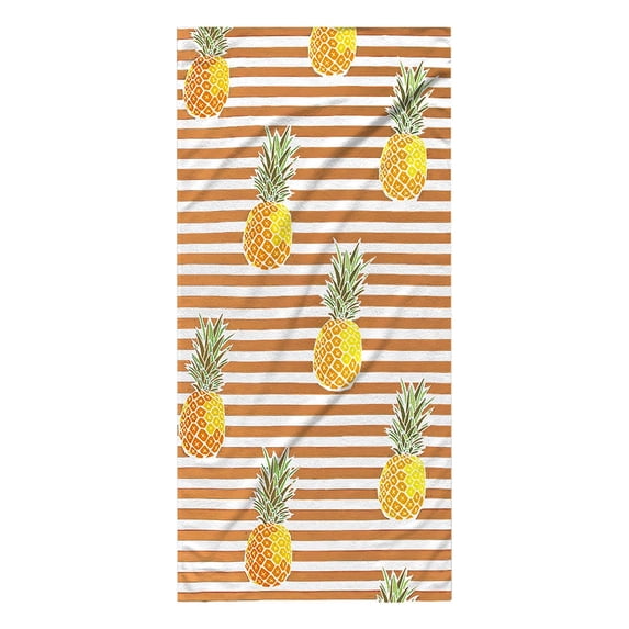 Microfiber Beach Towel 27x59 Inch Lightweight Sandproof - Super Fast Dry Quick Dry Sand-Free Towel for Swimming Pool, Travel, Camping (E)