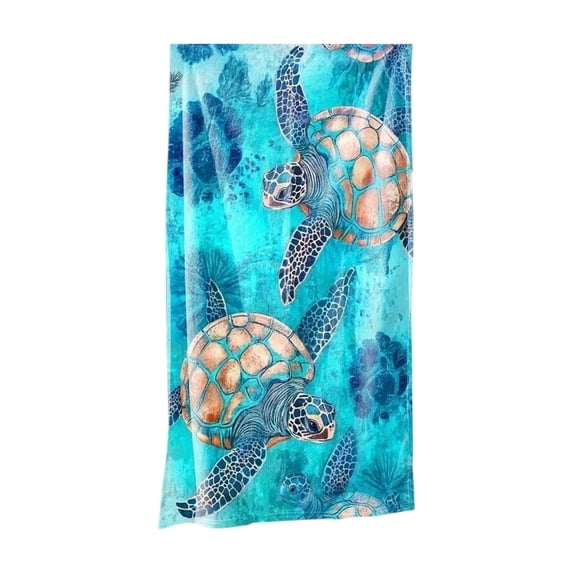 Microfiber Beach Towel, Double Sided, Quick Dry, Soft Absorbent, Sand , Lightweight, Portable Bath Towel for Travel, Pool, and Swimming Adventures