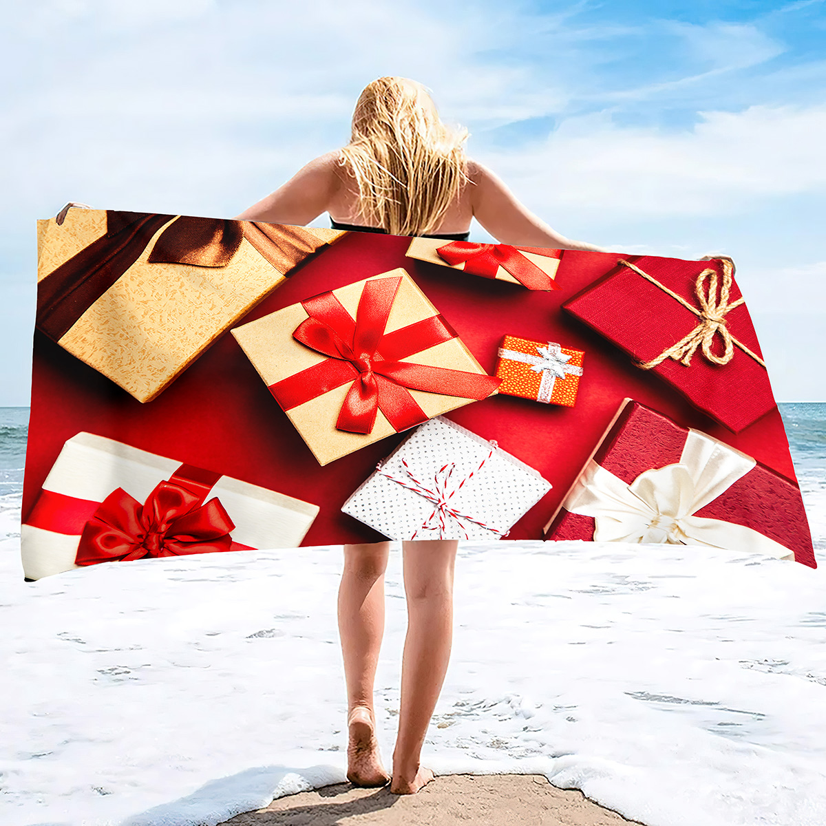 Hiturbo Oversized Microfiber Beach Towel - Sand-Free, Fast Drying, Super Absorbent Travel & Pool Towel (71"x35")