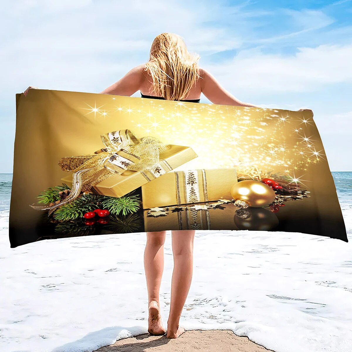 Microfiber Beach Towel Gift Boxes Oversized Sand Free Travel Towels