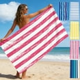 thumbnail image 1 of Microfiber Beach Towel Large 59 x 29.5 in | Soft Quick-Dry Sand Free Absorbent Blanket | Lightweight Foldable Travel Swimming Pool Towel | Multicolor | 1 Pack, 1 of 6