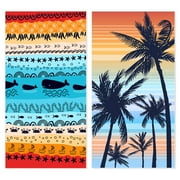 Microfiber Beach Towel, Oversized Pool Towel 72" x 36", Sand-Free Beach Towel, Quick Drying, Super Absorbent, Soft Breat