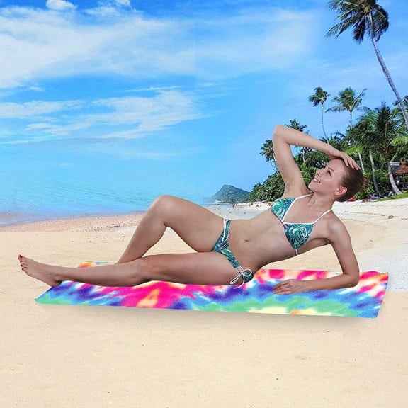Microfiber Beach Towel Oversized Super Absorbent Bath Towel For Womens And Kids