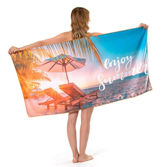 Microfiber Beach Towel Super Absorbent 63”x32”, Fast Drying Microfiber Travel Towel, Ultra-Compact. Suitable for Camping, Hiking, Yoga, Travel - style:style4