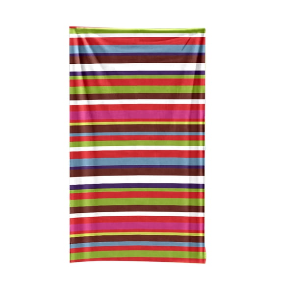Microfiber Beach Towel Super Absorbent Lightweight - 55x27in Compact Travel Pool Blanket, Quick-Dry Sand-Resistant Towel for Adults/Kids (Multicolor Stripes)