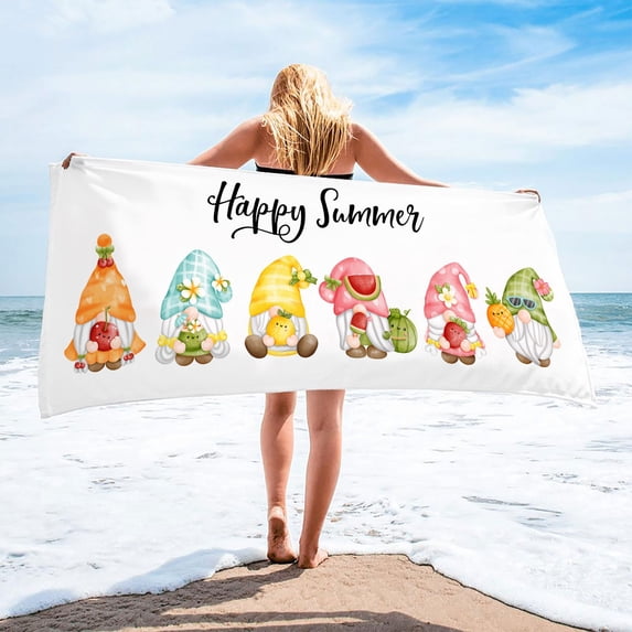 Microfiber Beach Towel Super Absorbent Quick Dry Sandproof Lightweight Compact Travel Towel for Swimming Pool Gym Yoga Camping Outdoor Activities