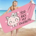 thumbnail image 1 of Microfiber Beach Towel Super Absorbent Quick Dry Sandproof Lightweight Compact Travel Towel for Swimming Pool Gym Yoga Camping Outdoor Activities, 1 of 5