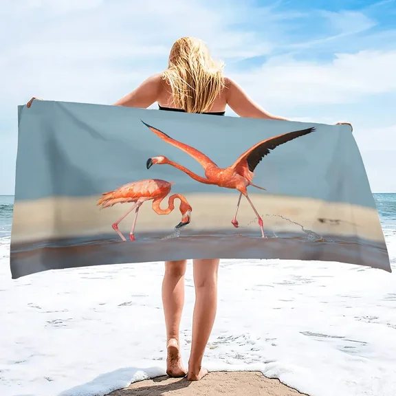 Microfiber Beach Towels Oversized Beach Blanket Towel Portable Lighthouse Soft Super Water Absorbent Multi-Purpose Throw Towel (1)