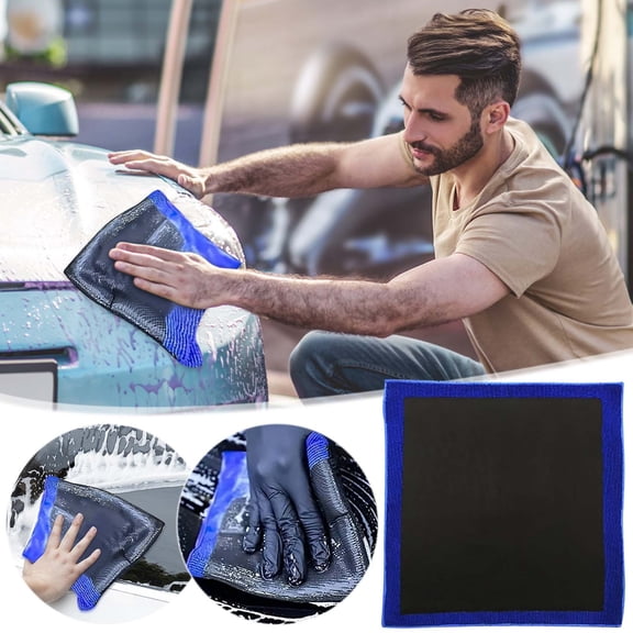 Microfiber Car Cleaning Cloth Mud and Stain Remover Wash Glove for Auto Detailing
