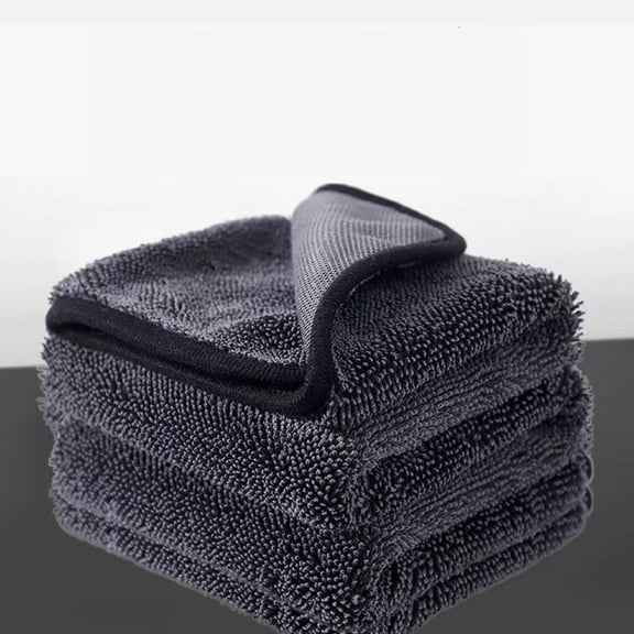 Microfiber Car Cleaning Towel - Super Absorbent Auto Detailing Cloth for Interior, Dashboard, Seats, Glass, Drying - Lint Free Washable Reusable Car Cloth for Interior and Exterior Wipe Down