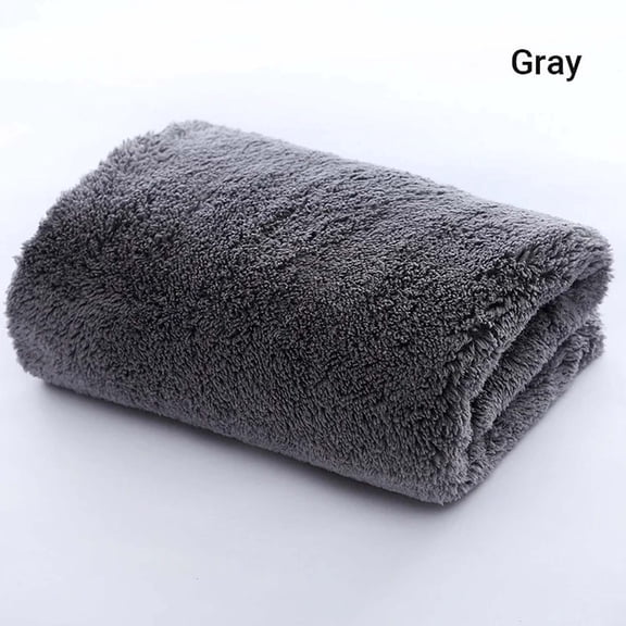 Microfiber Car Cleaning Towel, Thick Absorbent Cloth, Velvet Edge Wipe for Auto Detailing