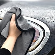 Microfiber Car Drying Towel | Thick Double-Sided Twisted Small Braid | High Water Absorption | Lint-Free | Scratch Resistant | Large Cleaning Cloth | 15.7x15.7 in | 1 Pack | Automotive Multi-Purpose