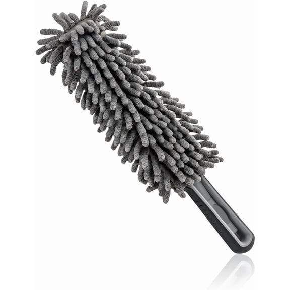 Microfiber Car Duster Brush, Scratch-Free Vehicle Dusting Tool with Soft Grip Handle, Large Dashboard Cleaner for Car Truck SUV