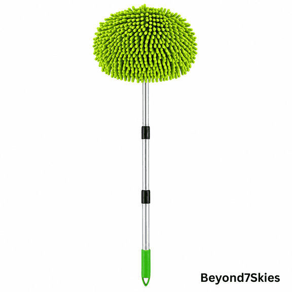 Microfiber Car Wash Brush with Extendable Handle ,Multi-Purpose Scratch-Free Cleaning Tool for Interior and Exterior Car Detailing Dust Removal