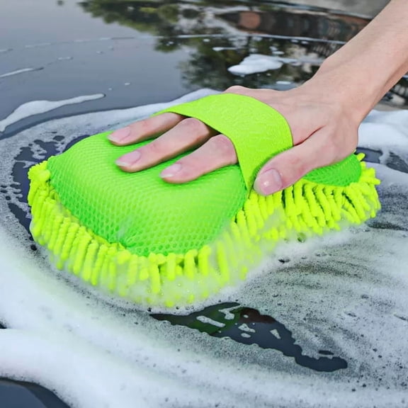 Microfiber Car Wash Glove, Soft Cleaning Mitt for Auto Detailing, Washing, Drying and Interior Care