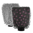 thumbnail image 1 of Microfiber Car Wash Gloves With Chenille & Polyester Terry Scratch-Free Cleaning Elastic Cuffs Hand-drawn Ink, 1 of 8