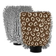 thumbnail image 1 of Microfiber Car Wash Gloves With Chenille & Polyester Terry Scratch-Free Cleaning Elastic Cuffs Repeating Pattern Design, 1 of 8