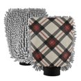 thumbnail image 1 of Microfiber Car Wash Gloves With Chenille & Polyester Terry Scratch-Free Cleaning Elastic Cuffs Retro Style, 1 of 8