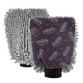 thumbnail image 1 of Microfiber Car Wash Gloves With Chenille & Polyester Terry Scratch-Free Cleaning Elastic Cuffs Simple Line Art Hot Dogs, 1 of 8