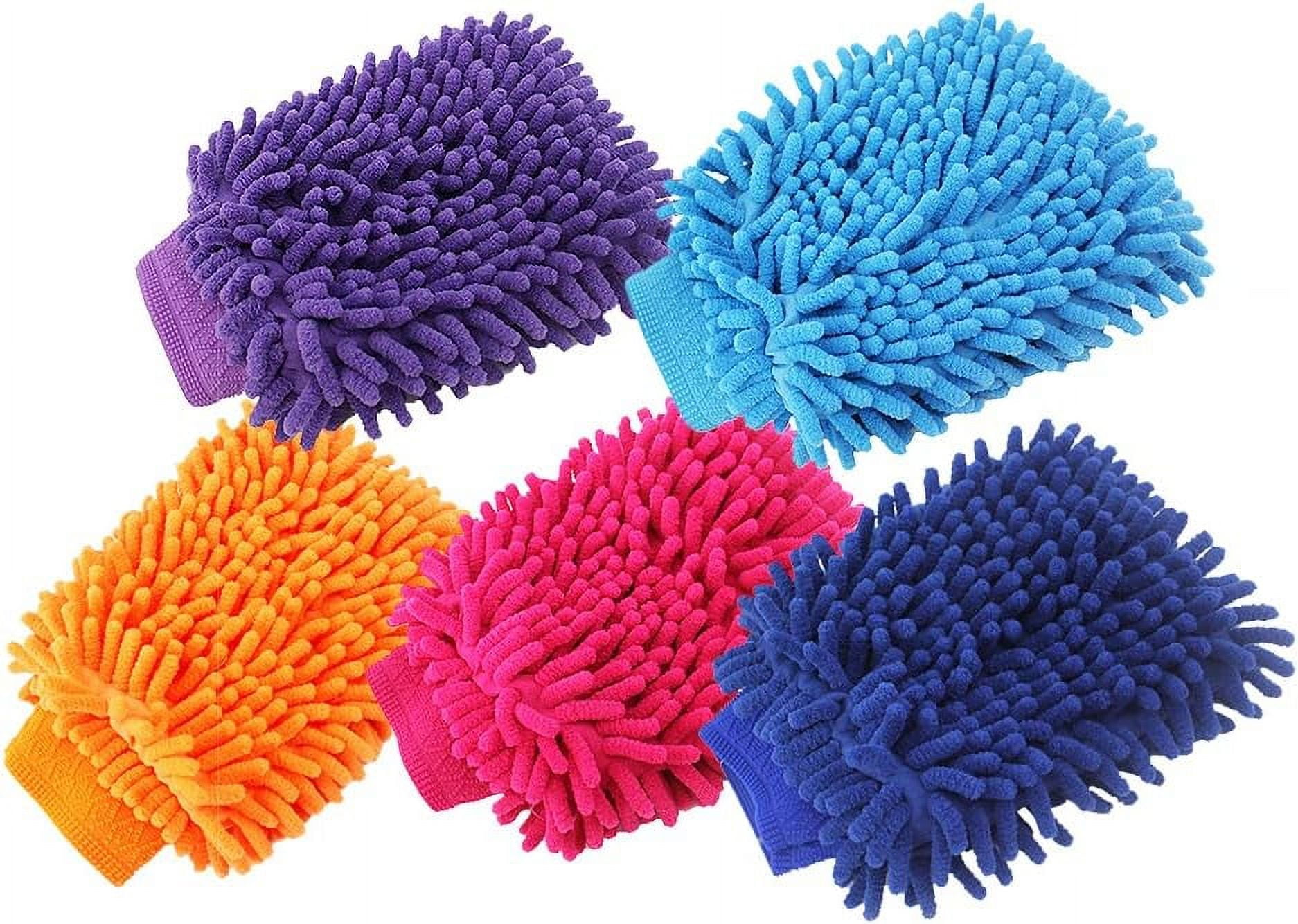Microfiber Car Wash Mitt, Car Wash Glove, NonScratch Dual Sided Car