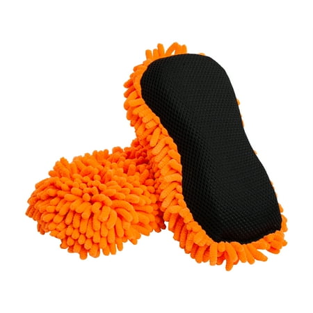 Microfiber Car Wash Sponge Non-Scratch Microfibers for Cleaner Cars, Great for Everyday Cleaning - Automobile Cleaning Sponges Essential Part of Any Car Wash Kit - 2 Pack