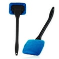 thumbnail image 1 of Microfiber Car Window Cleaner Brush Defogger Tool Interior Exterior Multi Surface Cleaning - Ergonomic Handle Hanging Hole Car Truck SUV RV Use(Blue), 1 of 3