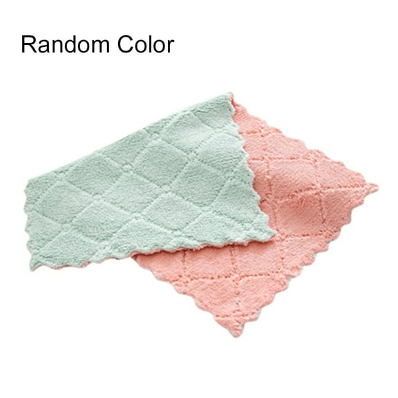 Microfiber Cleaning Cloth, 1-Pack Dish Towel, for All-Purpose, Random Color, Strong Absorption Water and Remove The Oil and dust