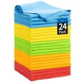 thumbnail image 1 of Microfiber Cleaning Cloth, 100 Pack Cleaning Rags Microfiber Towel Bulk Absorbent Lint-Free Wash Cloths, All-Purpose Shop Towels for Cars, Automotive, Garage, Home & Kitchen 11.5"*11.5", 1 of 9