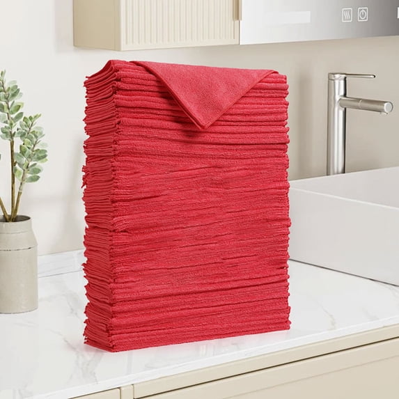 Microfiber Cleaning Cloth,11.8x11.8 Inch Multifunctional Stain Remover Cloth,Thickened Cloth Absorbent Dishwashing Cloth,Durables and Convenient,for Washing Dishes,Wiping Pots,Cleaning Countertops