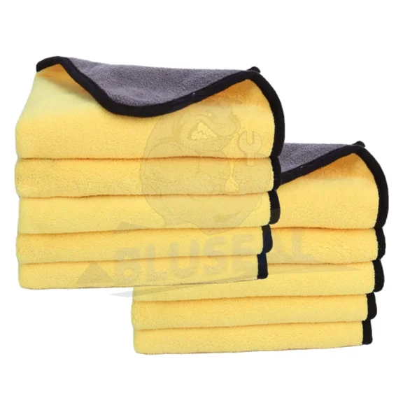 Microfiber Cleaning Cloth 12X12" Car Care Towel Set Of 10 Drying Polishing Rag
