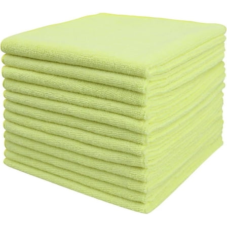 Microfiber Cleaning Cloth, 12in*12in, 50 Pack Ultra-Thick Cleaning Rags, Super Absorbent, Lint Free & Streak Free Cleaning Towels for Car, House, Kitchen, Office