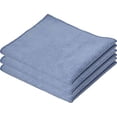 thumbnail image 1 of Microfiber Cleaning Cloth 16"x16" Washable Rags for Car, Kitchen, Bath-Blue 3 Pack, 1 of 5