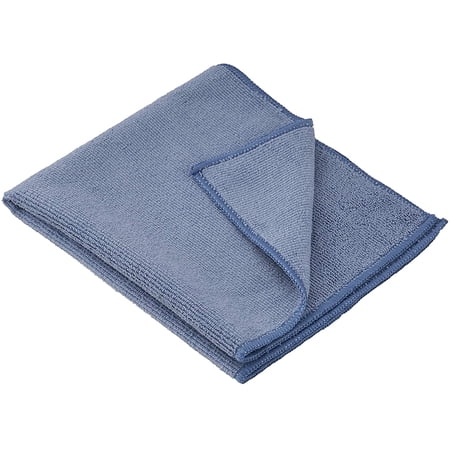 Microfiber Cleaning Cloth 16"x16" Washable Rags for Car, Kitchen, Bath-Blue
