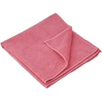 Microfiber Cleaning Cloth 16"x16" Washable Rags for Car, Kitchen, Bath Streak and Lint Free Towels-Red